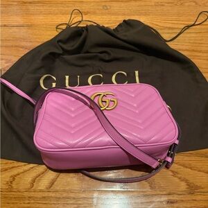 Gucci Marmont Pink Small authentic limited edition color excellent condition